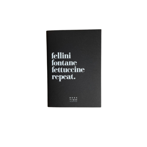 Taccuino Fellini Fontane Fettuccine Repeat nero