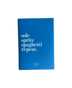 Taccuino Sole Spritz Spaghetti Repeat Blu